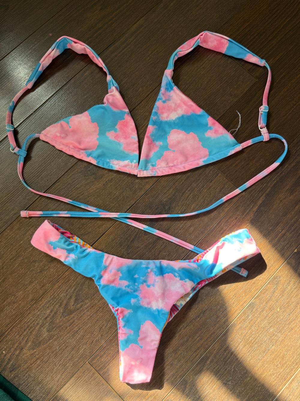 Moana Bikini Daydream Reversible Triangle Bikini Set M